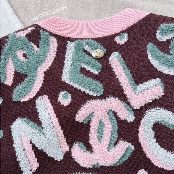 Auth Chanel 22N CC Logo Knit Top P73252 - Size 36 - Picture 4 of 14